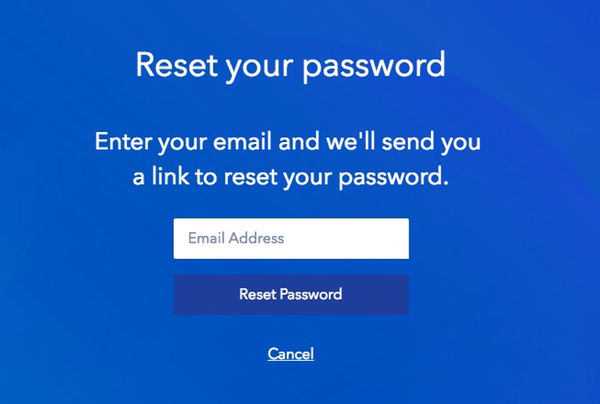 Pandora Password Reset